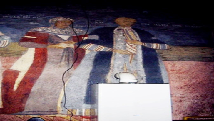"Dorel" a distrus o pictură veche de 200 de ani dintr-o biserică